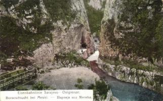 Boracschlucht bei Mesici, Eisenbahnlinie Sarajevo-Ostgrenze / gorge, railway (EK)