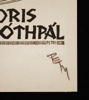 Petry Béla (1902-1996): Ex armoris István Tóthpál, jelzett, 14×8 cm