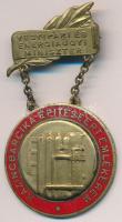~1950. "Vegyipari és Energiaügyi Miniszter - Kazincbarcika Építéséért Emlékérem" zománcozott kitüntetés dísztokban T:2