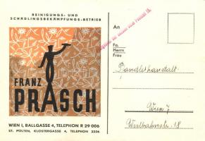 Reinigungs- und Schädlingsbekämpfungs Betrieb, Franz Prasch, advertisement (EK)
