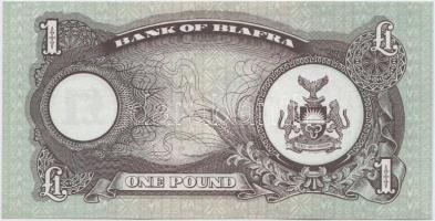 Biafra 1968-1969. 1Ł T:I,I- (hajtatlan) Biafra 1968-1969. 1 Pound C:UNC,AU (unfolded) Krause 5