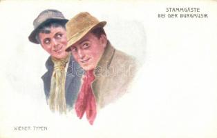 Wiener Typen, Stammgäste bei der Burgmusik, B.K.W.I. 917-16.