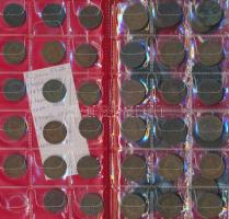 Oroszország 1875-1916. 53db-os kopek gyűjtemény éremtartó albumban T:vegyes
Russia 1875-1916. 53pcs ...