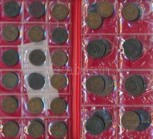 Oroszország 1875-1916. 53db-os kopek gyűjtemény éremtartó albumban T:vegyes
Russia 1875-1916. 53pcs ...