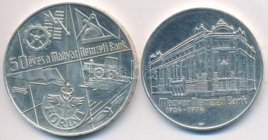 1974. 50Ft Ag + 100Ft Ag "MNB" pár T:BU 
Adamo EM44,EM45
