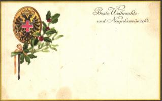 Offizielle karte für Rotes Kreuz, Kriegsfürsorgeamt Kriegshilfsbüro No. 319. crest, Christmas, New Year greeting, litho (fl)
