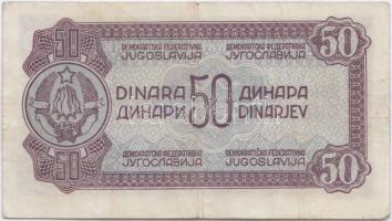 Jugoszlávia 1944. 50D T:III
Yugoslavia 1944. 50 Dinara C:F
Krause 52