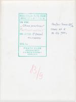 cca 1960 Dezső Pál: Partner nélkül, pecséttel jelzett, feliratozott fotóművészeti alkotás, 23x18 cm