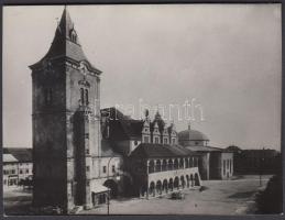 cca 1930 Matheisel József: Lőcsei városháza, jelzés nélkül a szerző hagyatékából, 8x11 cm