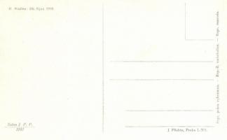 28. rijna 1918; J. Plichta, Praha I. 321 / Foundation of Czechoslovakia, Slavic propaganda s: B. Koz...