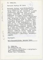 1988 Marosán György (1908-1992) politikus a margitszigeti sportuszodában, 80 éves korában, feliratoz...