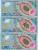 Románia 1999. 2000L "Napfogyatkozás" (3x) T:I,I-
Romania 1999. 2000 Lei "Solar eclips...