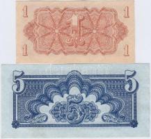 Csehszlovákia 1944. 1K + 5K T:II-,III
Czechoslovakia 1944. 1 Koruna + 5 Korun C:VF,F
Krause 45,46