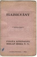 1952 Hirlap ellenőri igazolvány