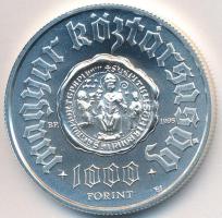 1995. 1000Ft Ag "Pannonhalma" tanúsítvánnyal T:BU