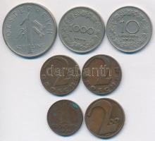 Ausztria 1924. 200K + 1000K + 1925. 10Gr + 1927-1929. 2Gr (2x) + 1934. 1Sch + 1936. 1Gr T:2
Austria ...