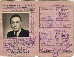 1952 Hirlap ellenőri igazolvány