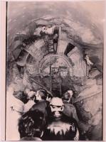 cca 1965-1970 Karai Sándor: Metróépítés, 7 db riportfotó, 18x24 cm