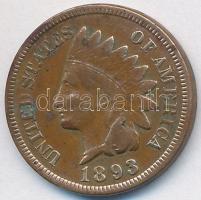 Amerikai Egyesült Államok 1893. 1c Br "Indián fej" T:2,2-
USA 1893. 1 Cent Br "Indian...
