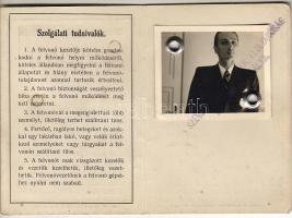 1944 Felvonó-vezető igazolvány