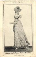 Histoire du Costume, Robe de Marcelline / French costume from Louis XVI of France era, Hölgy XVI. Lajos korabeli ruhában