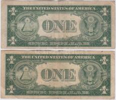 Amerikai Egyesült Államok 1935. 1$ (2x) T:III,III-
USA 1935. 1 Dollar (2x) C:F,VG