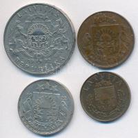Lettország 1922. 10s + 1932. 2s + 1938. 1s + 1992. 2L T:2,2-
Latvia 1922. 10 Santimi + 1932. 2 Santi...