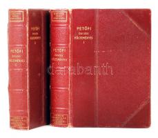 Remekírók képes könyvtára: Petőfi Sándor összes költeményei I.-II. magyar művészek rajzaival. Bp., 1901. Lampel. Leszik féle laza félbőr kötésben.