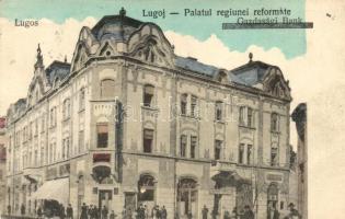 Lugos, Gazdasági Bank, Alföldi Ferenc üzlete / bank, shop (fa)