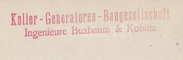1929 Koller-féle generátor gyártása, üzemcsarnok, feliratozva, 17x23 cm