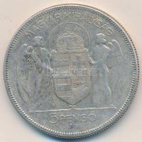 1930. 5P Ag "Horthy jobbra" T:3 Adamo P8