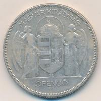 1930. 5P Ag "Horthy jobbra" T:3 Adamo P8