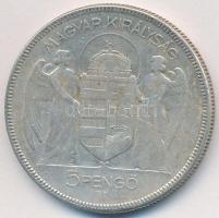 1930. 5P Ag "Horthy jobbra" T:3 Adamo P8