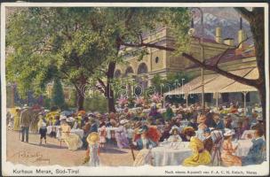 Meran, Merano; Kurhaus; Verlag Michael Landtmann No. 424. / spa restaurant s: Reisch