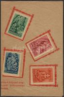 1942 8 klf Honvédkarácsony levélzáró emléklapon