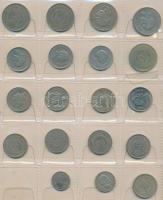 Vegyes fémpénz gyűjtemény 12db berakólapon afrikai országokból, közte Szaúd-Arábia, Jordánia pénzei ...