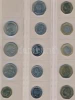 Vegyes fémpénz gyűjtemény 12db berakólapon afrikai országokból, közte Szaúd-Arábia, Jordánia pénzei ...