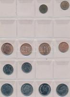 Vegyes fémpénz gyűjtemény 12db berakólapon afrikai országokból, közte Szaúd-Arábia, Jordánia pénzei ...