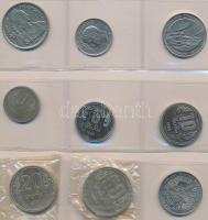 Vegyes fémpénz gyűjtemény 16db berakólapon ázsiai és afrikai országokból, közte Szíria, Laosz, Kambo...