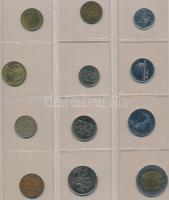 Vegyes fémpénz gyűjtemény 16db berakólapon ázsiai és afrikai országokból, közte Szíria, Laosz, Kambo...