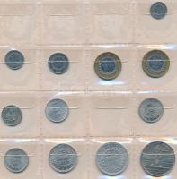 Vegyes fémpénz gyűjtemény 16db berakólapon ázsiai és afrikai országokból, közte Szíria, Laosz, Kambo...