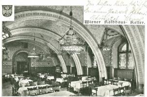 Vienna, Wien; Rathauskeller, Verlag von Gerlach & Schenk / pub interior