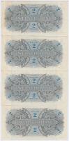 Ausztria/Nemzetközi megszállás 1944. 2Sch (4x) T:I,I- Austria/Allied occupation 1944. 2 Schilling (4x) C:UNC,AU