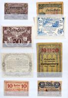 Ausztria 1919-1920. 56db-os szükségpénz gyűjtemény fekete műbőr berakóban T:vegyes Austria 1919-1920. 56pcs of diff. emergency notes in stockbook (Notgeldsammlung in Einsteckbuch) C:mixed