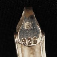 Cirkónia kövekkel díszített ezüst (Ag) nyaklánc és karkötő, jelzett, br: 42.9 g