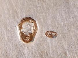 'Mártika' feliratú ezüst (Ag) keresztelő pohár, jelzett, br: 55.2 g