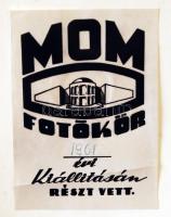 cca 1950 Körmendy Imre: Budai ucca. MOM fotókör. 27x40 cm