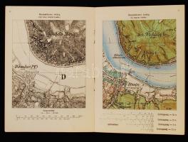 1930 Térképminták és kis jelkulcs. Bp., Magyar Királyi Állami Térképészet. 6 db különböző méretarány...