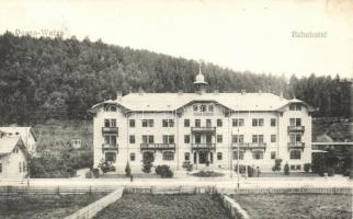 Dornavatra, Vatra-Dornei; Bahnhotel, Verlag Eisig Schäfer / railroad hotel