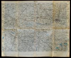 1913-1916 Treviso, K. u. k. Militärgeographisch Institut, 1:75000, 53×38,5 cm / Map of Treviso, K. u. k. Militärgeographisch Institut, 1:75000, 53×38,5 cm